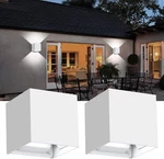 2PACK Ledmo Outdoor Sconses Up And Down Wall Lights Aluminum IP65. Fixed Price $47.00.