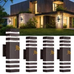 Dastor 4 Pack Dusk Dawn Fixture Modern Wall Lights Brown Exterior. Fixed Price $201.58.