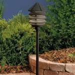 Kichler 15005 Black Six Groove 10" 3-TIER Krypton Path Or Bollard Light. Fixed Price $175.99.