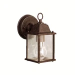 Kichler Barrie Outdoor Wall 1LT 4.75X8.5", Tannery Bronze, Clear Bevel - 9794TZ. Fixed Price $44.99.