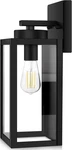 Beslowe Outdoor Wall Lantern Black Model B04013P. Fixed Price $25.00.