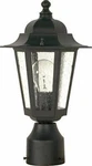 Nuvo 60-996 Outdoor Post Lantern In Textured Black With Clear Seeded Glass. Fixed Price $53.99.