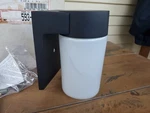 Vintage Wall Fixture American Lantern #593-12-00 Black Finish Opal Glass New. Fixed Price $34.95.