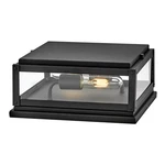 Hinkley Max 2LT Outdoor 3.5" Pier Mount, Black/clear/etched White 28858BK-LV. Fixed Price $377.40.
