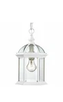 14" Boxwood Hanging Lantern Light With Clear Beveled Glass White SATCO-60-4977. Fixed Price $54.95.