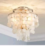 Elegant Beach/coastal Style Drop-down Sea Shell Ceiling Chandelier Pendant Light. Fixed Price $46.19.