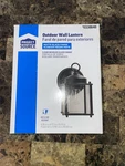 Project Source Outdoor Wall Lantern Matte Black Finish And Clear Glass New. Fixed Price $9.00.