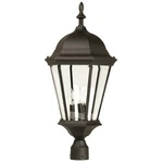 Craftmade Outdoor Straight Glass Large Post Mount, Black Z555-TB. Fixed Price $134.99.