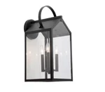 Luminosa 22''H Exterior Wall Matte Black Finish Clear Glass LDR1603AX-01. Fixed Price $44.99.