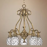Hinkley Plantation 25" Wide 5-LIGHT Pineapple Glass Brass Chandelier. Fixed Price $1959.00.