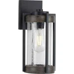 Progress Lighting Whitmire 1-LIGHT Matte Black With Aged Oak Wall Lantern. Fixed Price $31.99.