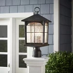 Home Decorators Collection Led Hardwired 3-LIGHT Outdoor Post Lantern Black. Fixed Price $86.69.