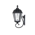 Gama Sonic Solar Outdoor Wall Light, Royal Bulb Exterior Sconce Lamp, Black C.... Fixed Price $231.20.