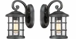 Quoizel CSE8406EK One Light Outdoor Wall Lantern Fixture, Black, 11" - 2 Pack. Fixed Price $251.06.
