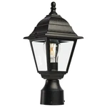 Nuvo 60-548 Briton Light 14" Outdoor Black Post Lantern W/ Clear Glass. Fixed Price $45.99.