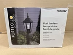 New Portfolio Outdoor Post Lantern Matte Black Traditional Light # 0356742 Nib. Fixed Price $40.50.