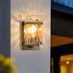 Yaowszm Outdoor Wall Light Vintage Gold Exterior Waterproof Lanternsporch. Fixed Price $106.65.