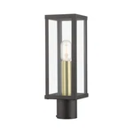 Livex Gaffney 1 Light Outdoor Post Top Lantern, Bronze/gold/clear 28034-07. Fixed Price $145.96.