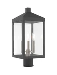Livex Lighting 20592 Grey Nyack 3-LIGHT 20"H Outdoor Single Head Post. Fixed Price $499.96.