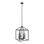 Hukoro Alfa 12 In. 4-LIGHT Modern Rectangle Lantern Pendant W/mate Black. Fixed Price $24.99.