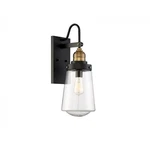 Savoy House Macauley 1LT 21" Outdoor Wall Lantern, Black/brass 5-2067-51. Fixed Price $228.80.