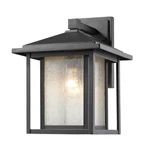 Z-lite Aspen 12" Tall Light Dual Frame Wall Sconce With Seedy Glass 554M-BK. Fixed Price $200.00.