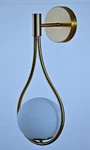 Bokt Modern Glass Wall Lamp Gold Mounted Sconces Mid Century Bedroom. Fixed Price $57.99.