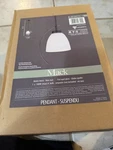 Canarm Mack Matte Black Glass Dome Pendant 1-LIGHT Max 100W Indoor. Fixed Price $30.00.