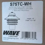 Wave S75TC-WH Lighting Outdoor Nautical Post Fixture Poly. Fixed Price $60.00.