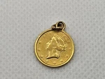 Troy Vintage Gold Engraved Coin Charm Love Pendant Perfect Gift For Her Him. Fixed Price $699.00.
