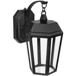 Led Porch Lantern Outdoor Wall Light, Black With Clear Glass, Dusk To Dawn Senso. Fixed Price $40.59.