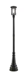Jordan 1-LIGHT Outdoor Post Mounted Fixture In Oil Rubbed Bronze. Fixed Price $1040.00.