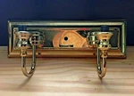 Vintage Hinkley Lighting Brass Wall Sconce Lamp With 2 Fixture 4.5"X 14". Fixed Price $59.99.