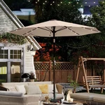 10FT Solar Umbrella 32 Led Lighted Patio Pool, Garden, Deck,. Fixed Price $155.89.