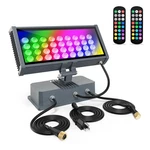 Led Wall Washer Light With Rf Remote, Rgbw Color Changing Linkable .... Fixed Price $188.29.