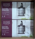 2-PACK Home Decorators Summit Ridge 13" Zinc Dusk Dawn Led Wall Lantern. New. Fixed Price $105.84.