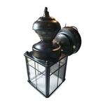 Hampton Bay Small Exterior Motion Sensing Wall Lantern Black Finish 418916. Fixed Price $27.99.