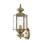 Livex Lighting 2006-01 Outdoor Wall Lantern With Clear Beveled Glass Shades, .... Fixed Price $146.99.