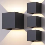 4 Pack Outdoor Wall Sconces Exterior/interior Led Lights,square Modern W.... Fixed Price $124.92.