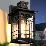 Kondras Motion Sensor Outdoor Wall Light, Dusk To Dawn, 0814-BLK Black. Fixed Price $50.49.