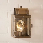 Elegant Simple Country Single Light Small Wall Outdoor Weathered Brass. Fixed Price $259.95.