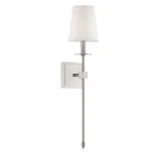 Savoy House 9-303-1 Nickel Monroe Single Light 24"H Wall Sconce. Fixed Price $156.80.