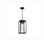 Eglo Walker Hill 7.36 In. X 15 1-LIGHT Matte Black Outdoor Pendant. Fixed Price $46.55.