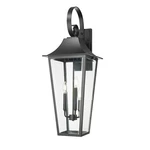Z-lite Gannon 3 12" Outdoor Wall Light, Black/clear Beveled 5008XL-BK. Fixed Price $622.00.