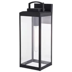Vaxcel Lighting T0645 Kinzie 19" Tall Outdoor Wall Sconce - Black. Fixed Price $199.99.