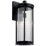 Kichler 59024 Barras 20" Tall Outdoor Wall Sconce - Black. Fixed Price $319.99.