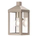 Livex Nyack Light Outdoor Wall Lantern In Brushed Nickel, 5"W 20581-91. Fixed Price $239.96.