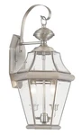Livex Lighting 2261-91 Georgetown Outdoor Wall Lantern, Brushed Nickel. Fixed Price $98.64.