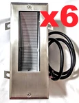 6X Eurofase 8" Led Stainless Steel Up/downlight Wall Lamp 14751 New!. Fixed Price $101.42.