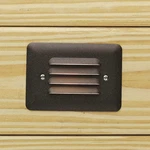 Kichler 15782-27 Bronze 5" Led Mini Louvered Step Light 2700K. Fixed Price $139.99.
